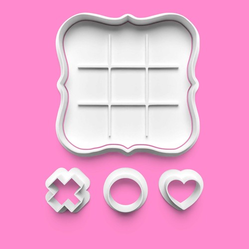 Tic tac toe cookie cutter - tic-tac-toe,